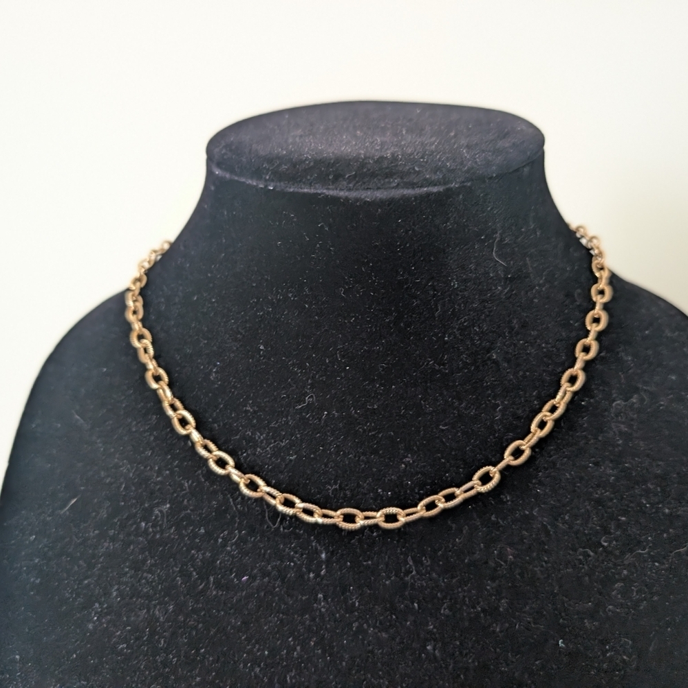 Vintage Goldtone Chain Necklace